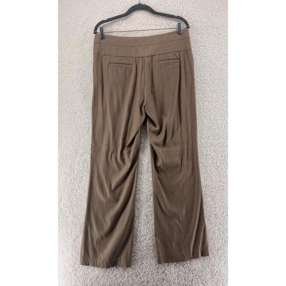 Land' N Sea Women's Wide Leg Pants Size 8 Polyester Blend Beige Career Casual - Picture 6 of 8